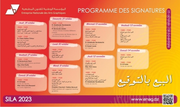 Programme des ventes dédicaces 